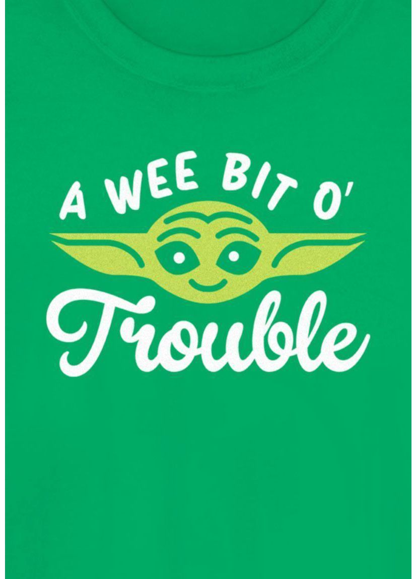 Yoda Face Trouble Graphic T-Shirt