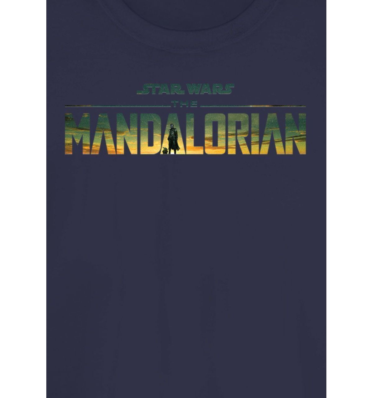 Mando Grogu Logo Graphic T-Shirt