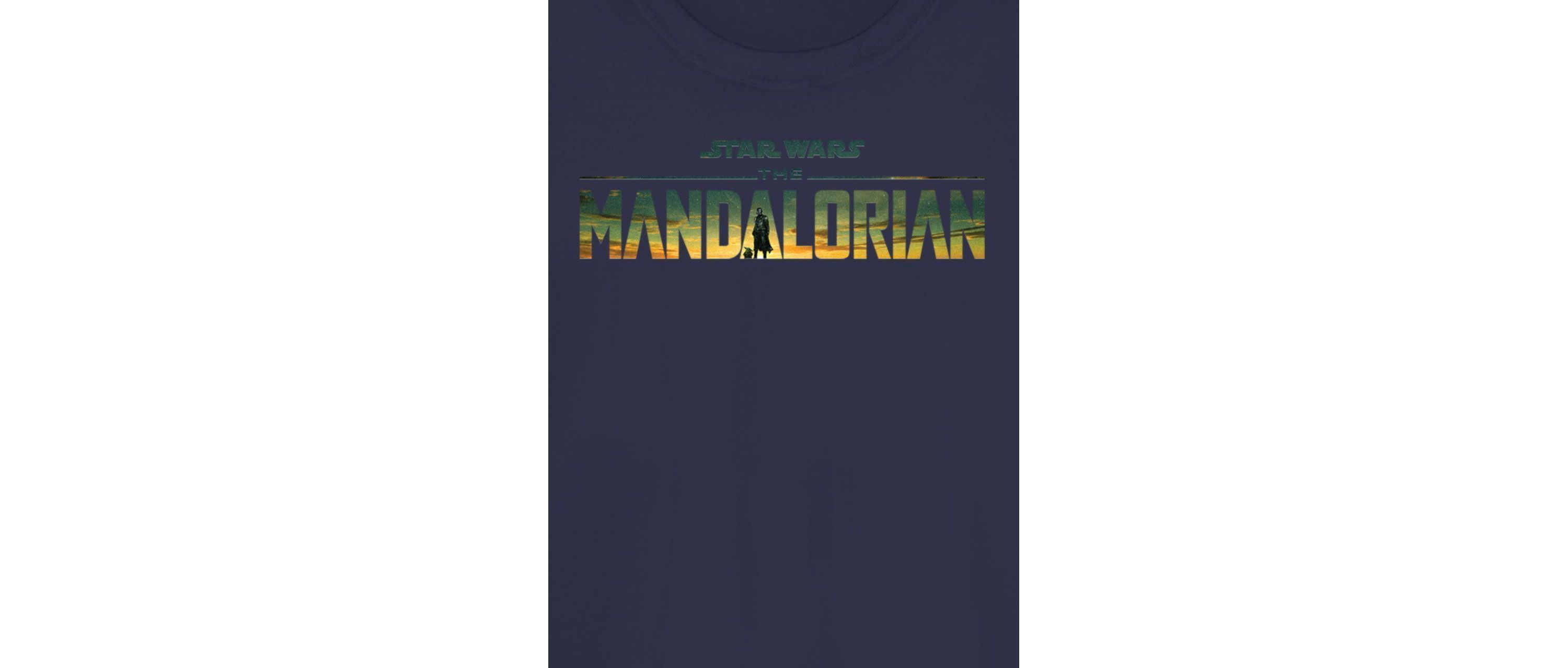 Mando Grogu Logo Graphic T-Shirt