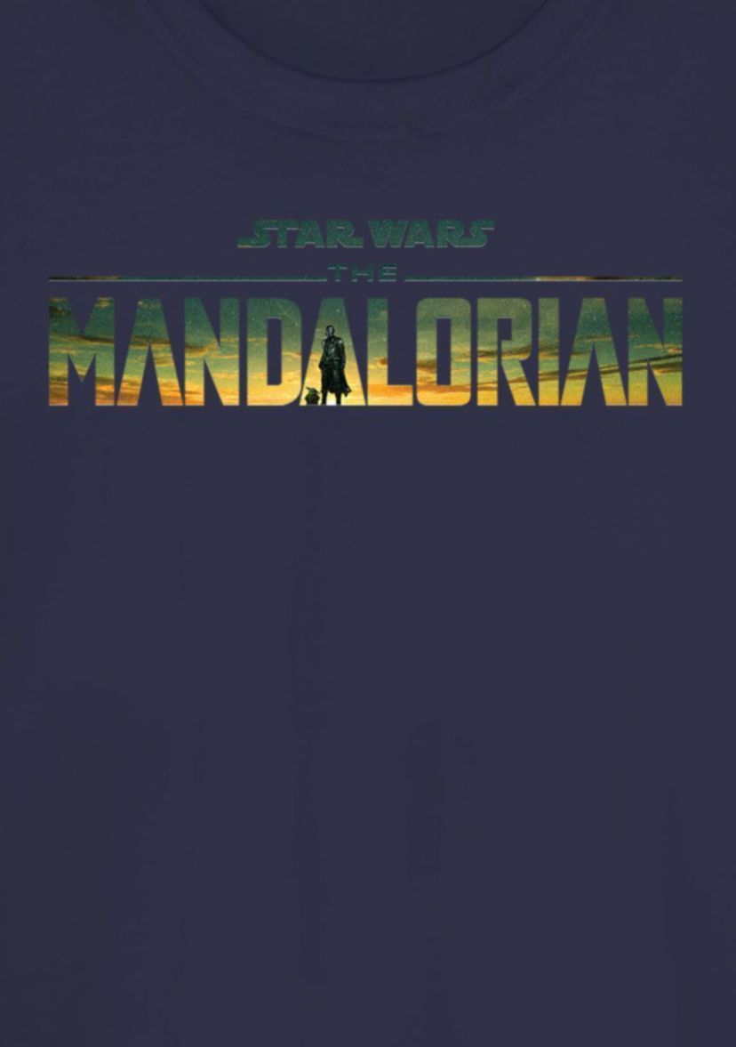 Mando Grogu Logo Graphic T-Shirt