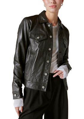 LEATHER TRUCKER JACKET