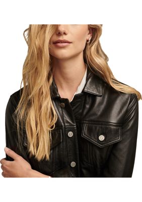 LEATHER TRUCKER JACKET