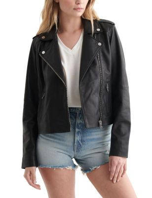 Classic Leather Moto Jacket