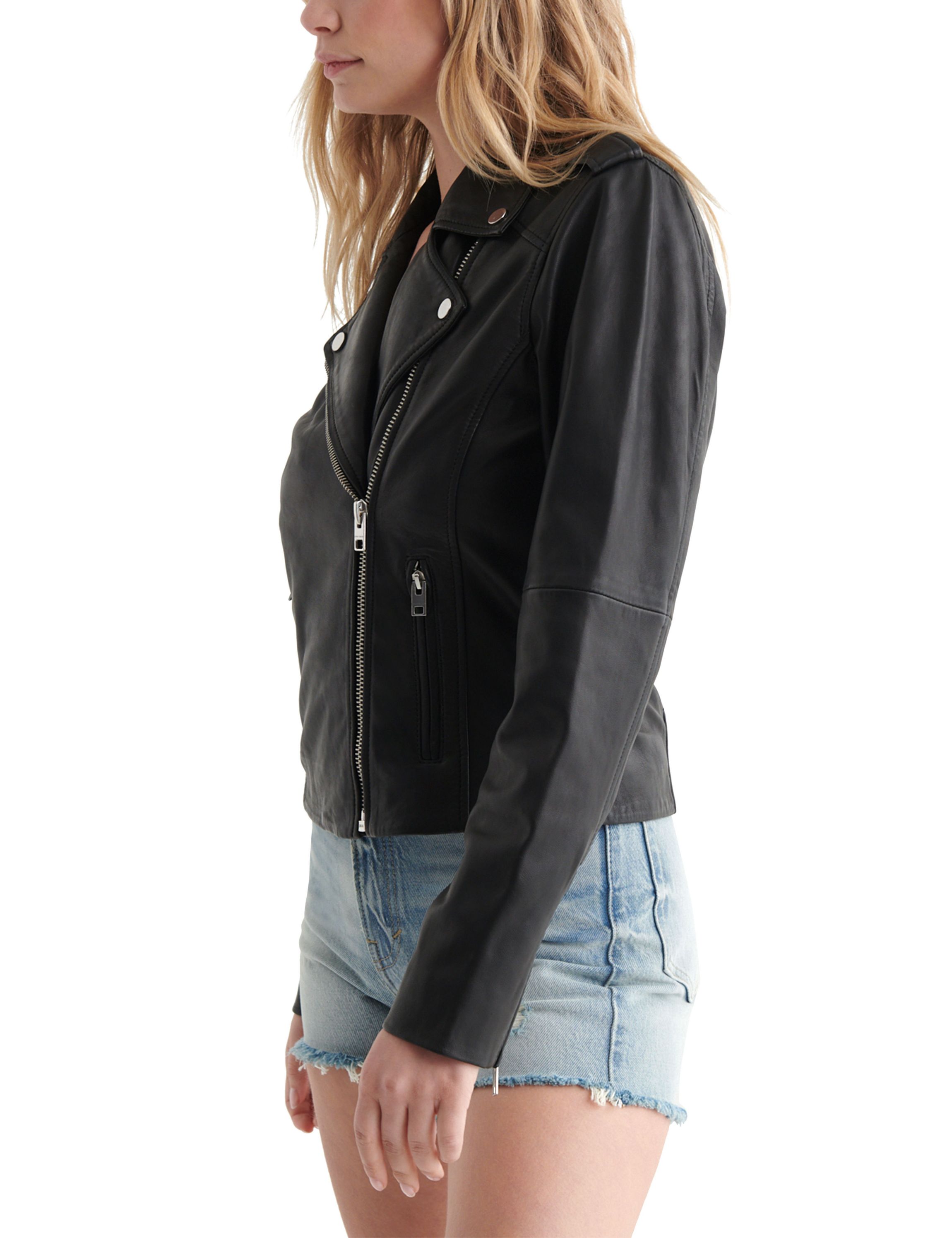Classic Leather Moto Jacket