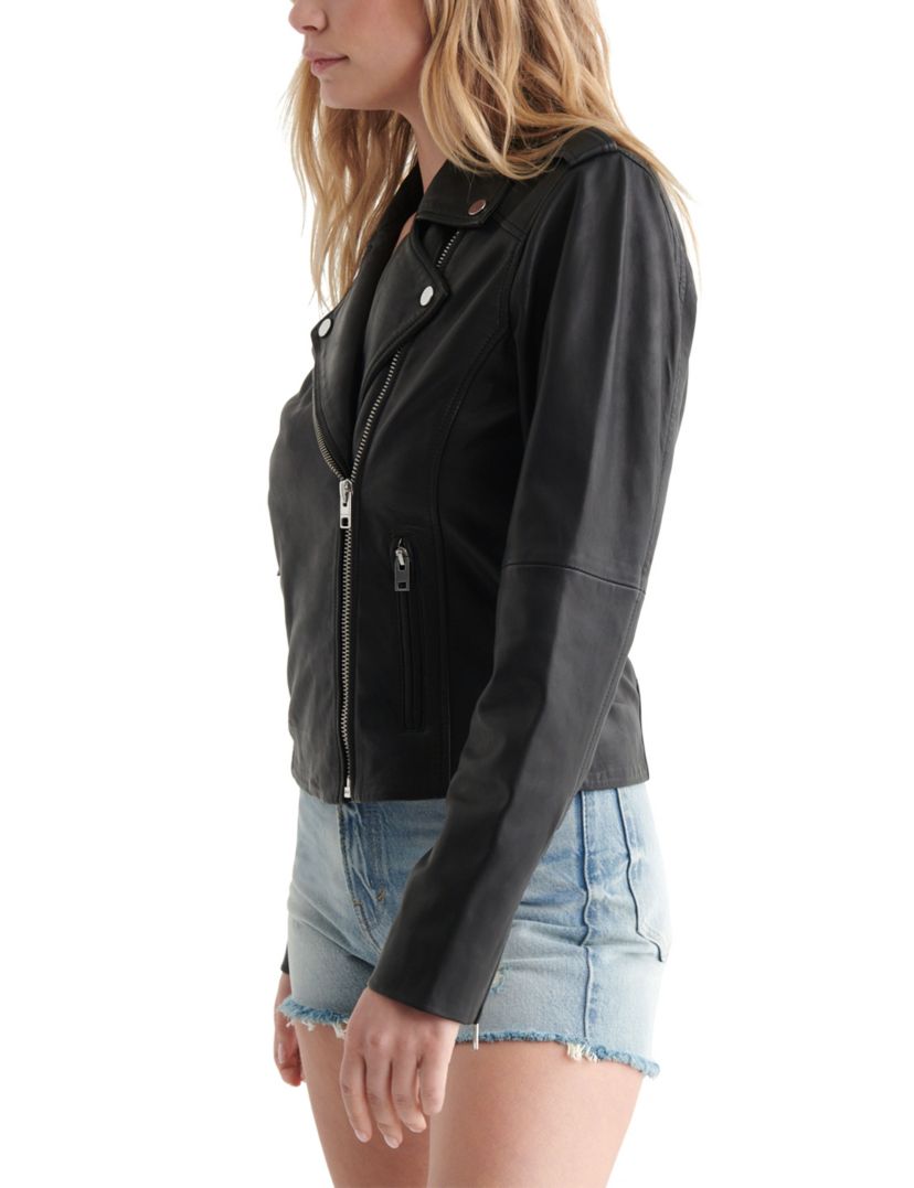 Classic Leather Moto Jacket