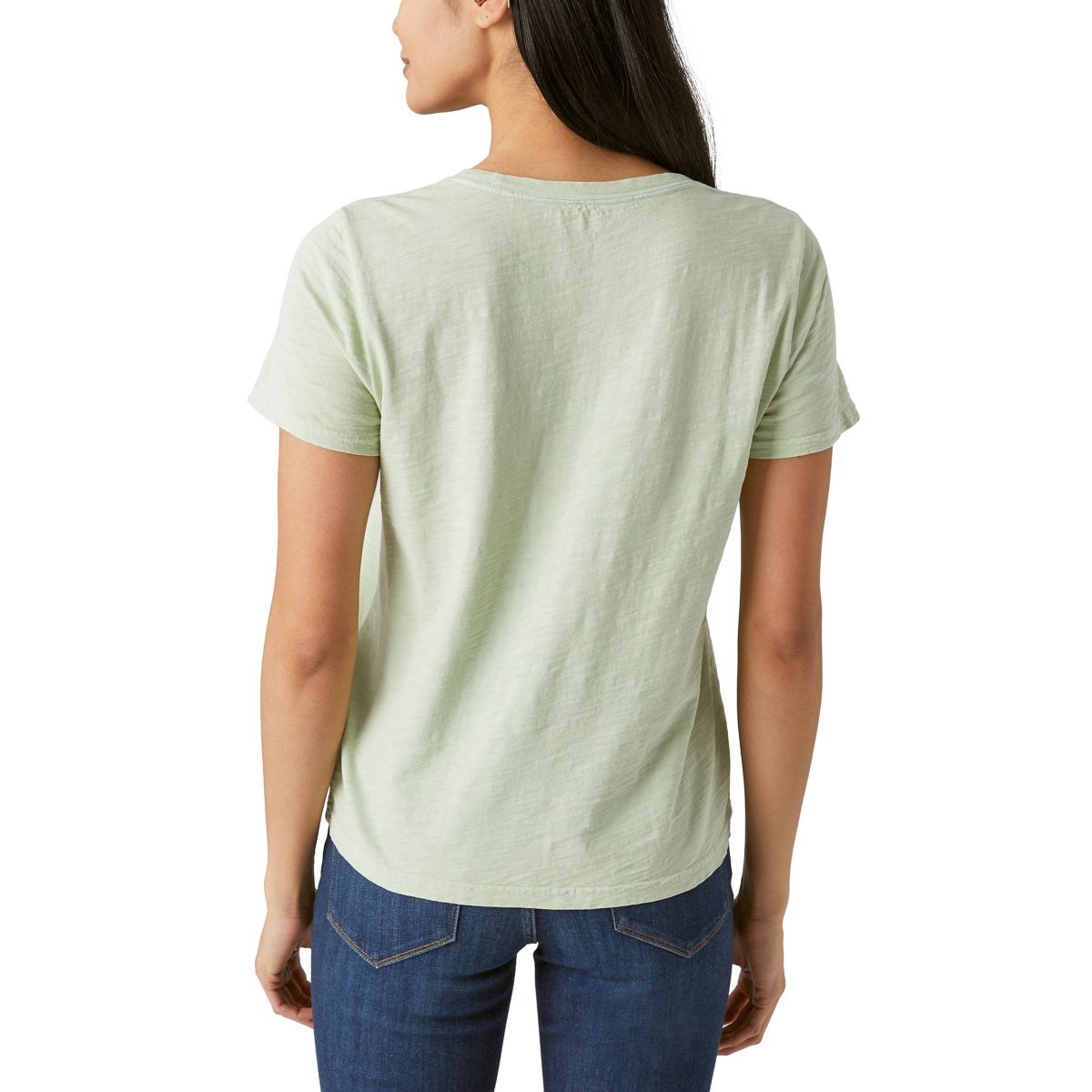 GREEN LEFT CHEST CLOVER CREW TEE