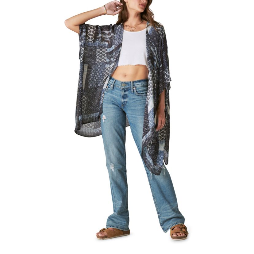 PATCHWORK LIGHTWEIGHT KIMONO