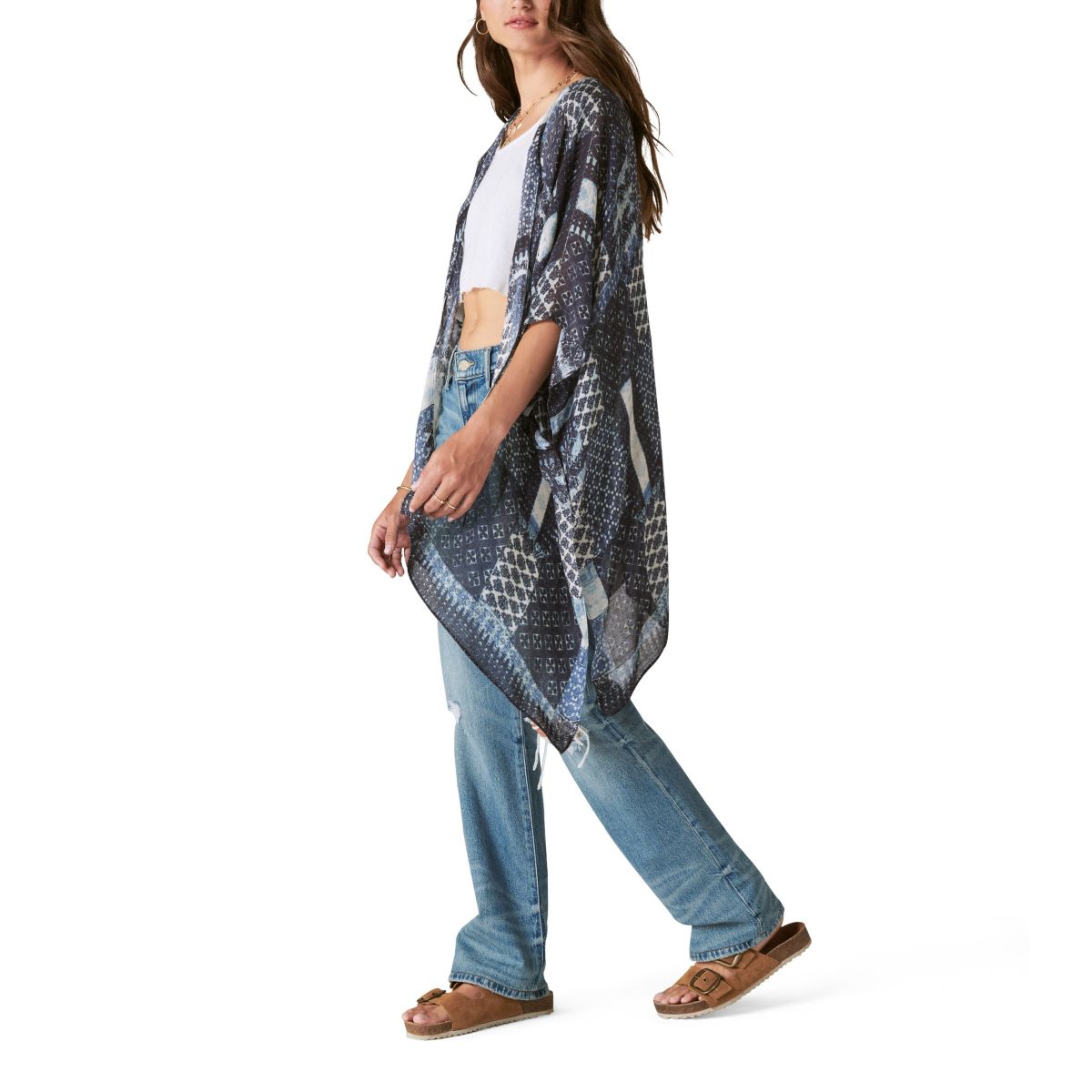 PATCHWORK LIGHTWEIGHT KIMONO