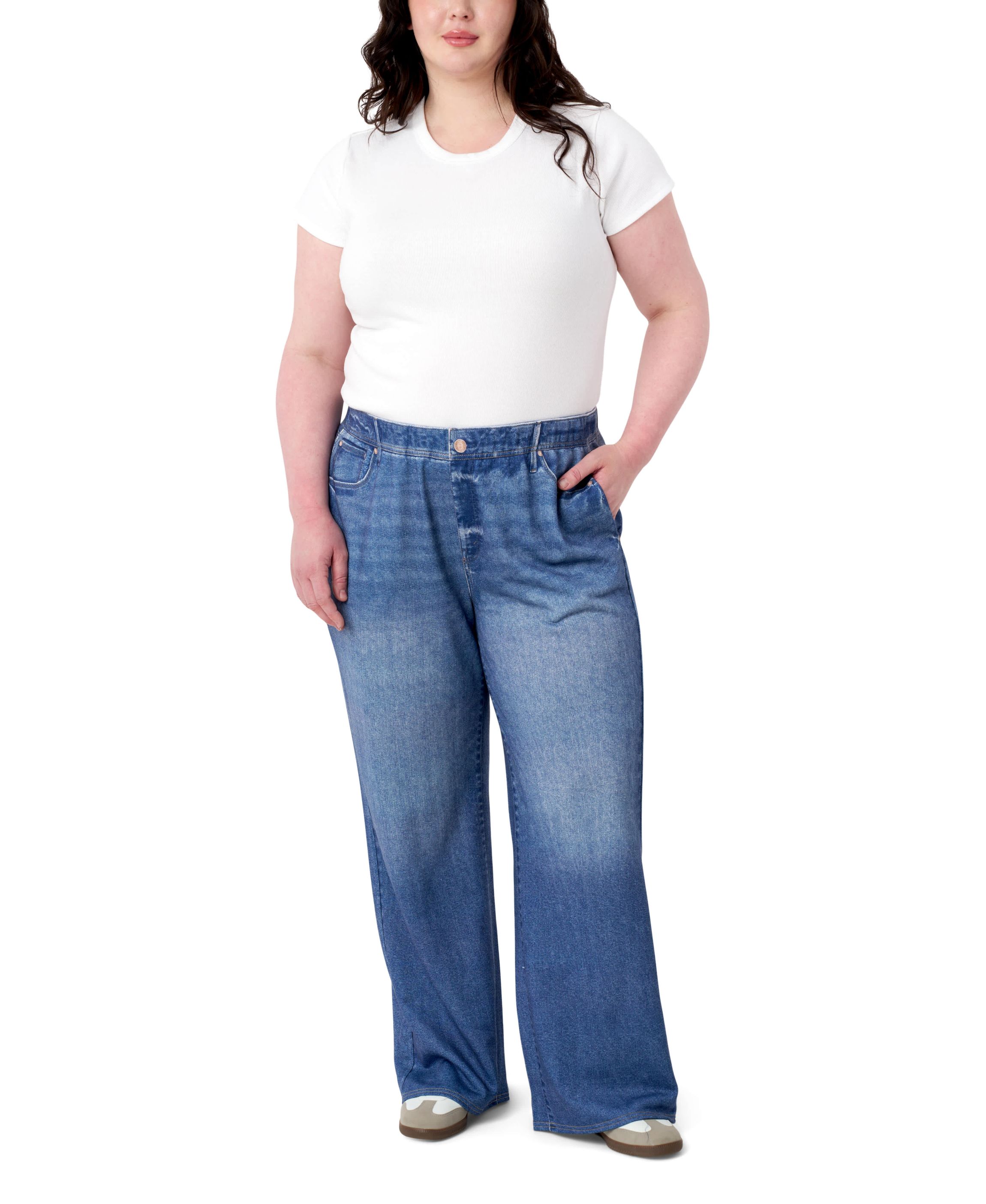 Denim Illusion Wide Leg