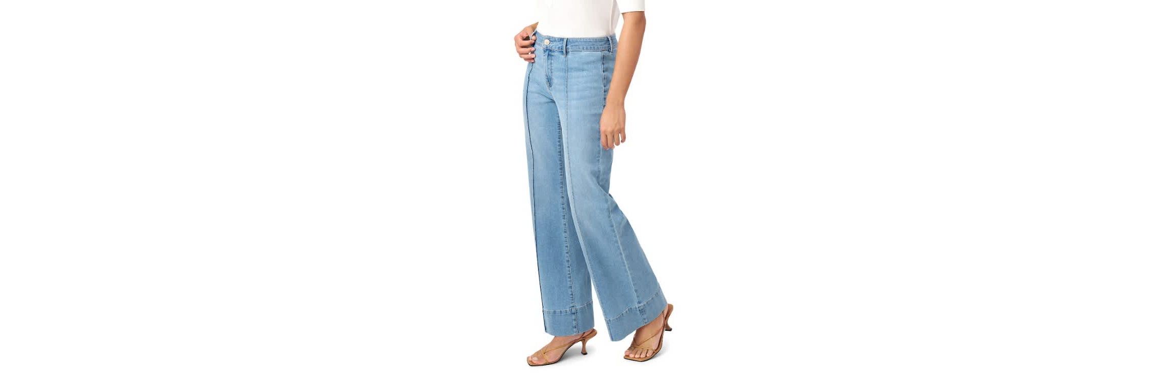 Pintuck Wide Leg