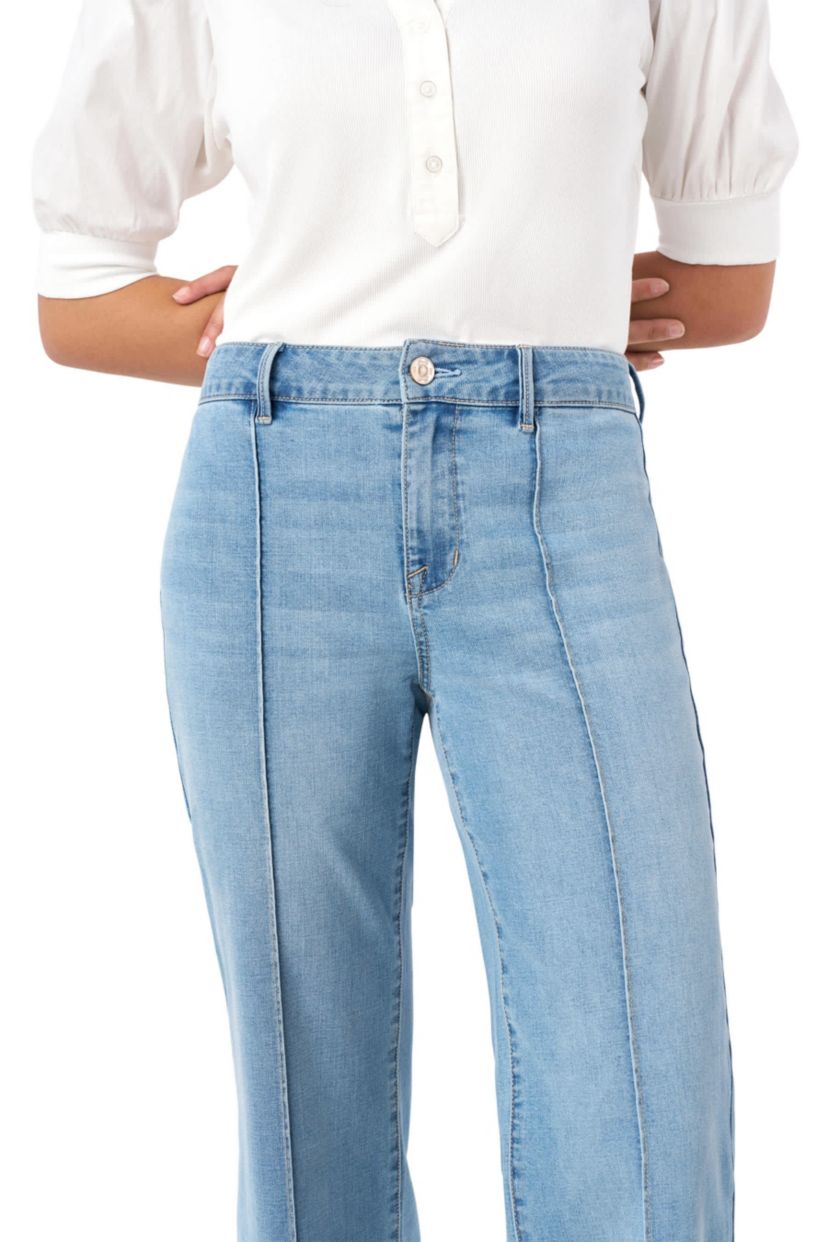 Pintuck Wide Leg