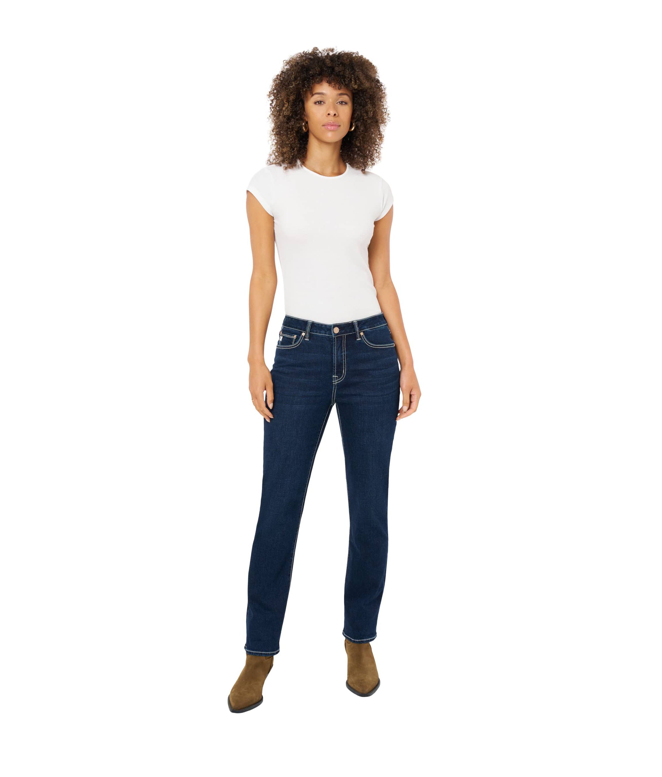 Vintage Straight With Back Pocket Embellishment