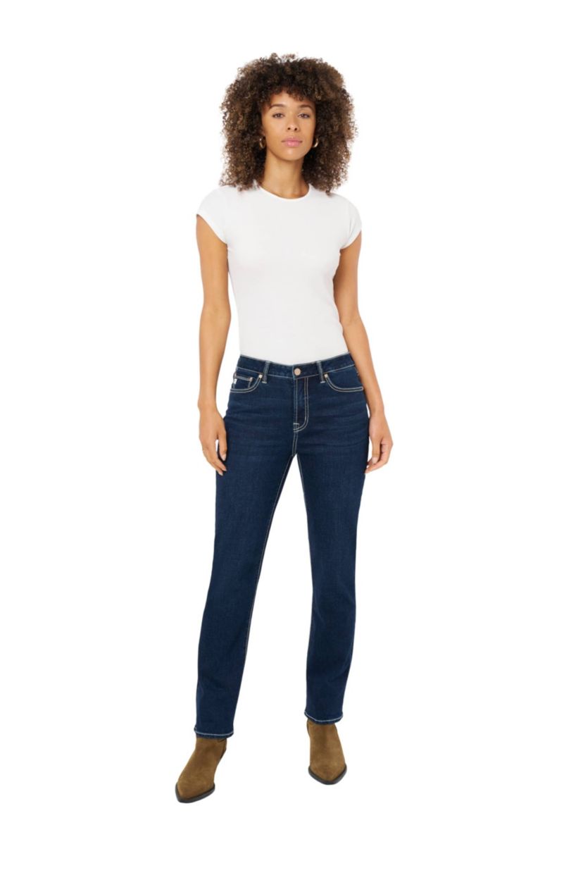 Vintage Straight With Back Pocket Embellishment
