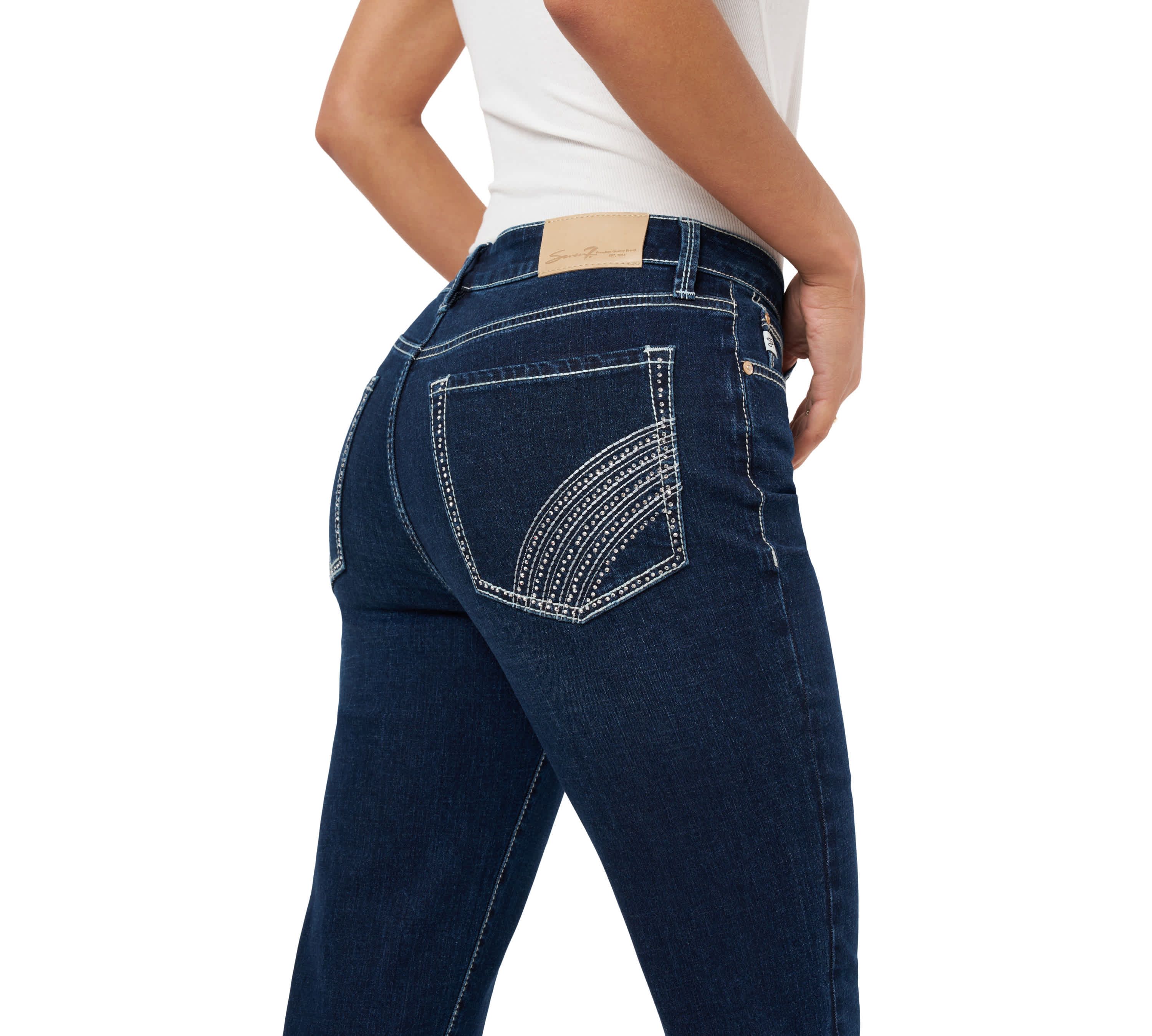 Vintage Straight With Back Pocket Embellishment