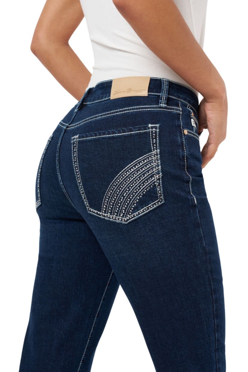 Vintage Straight With Back Pocket Embellishment