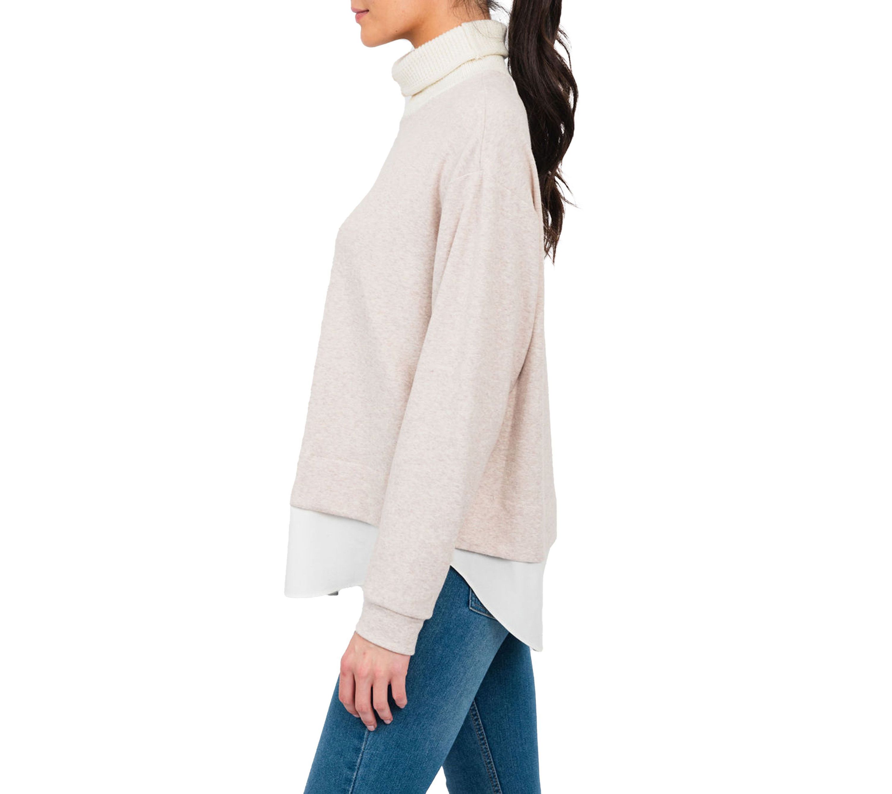 Two-In-One Turtleneck Sweater