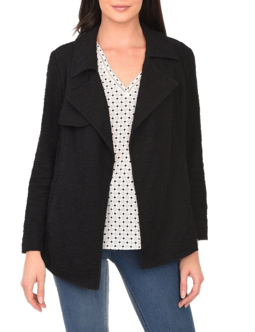 Asymmetrical Knit Blazer