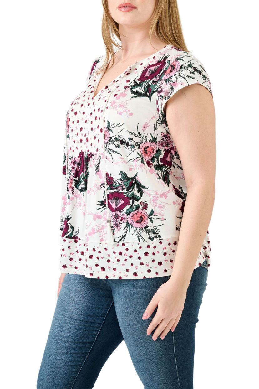 Boho Blouse with Tassels (Plus Size)