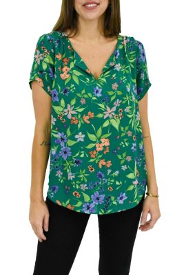 DR2 by Daniel Rainn Ruched Short Sleeve Top | belk