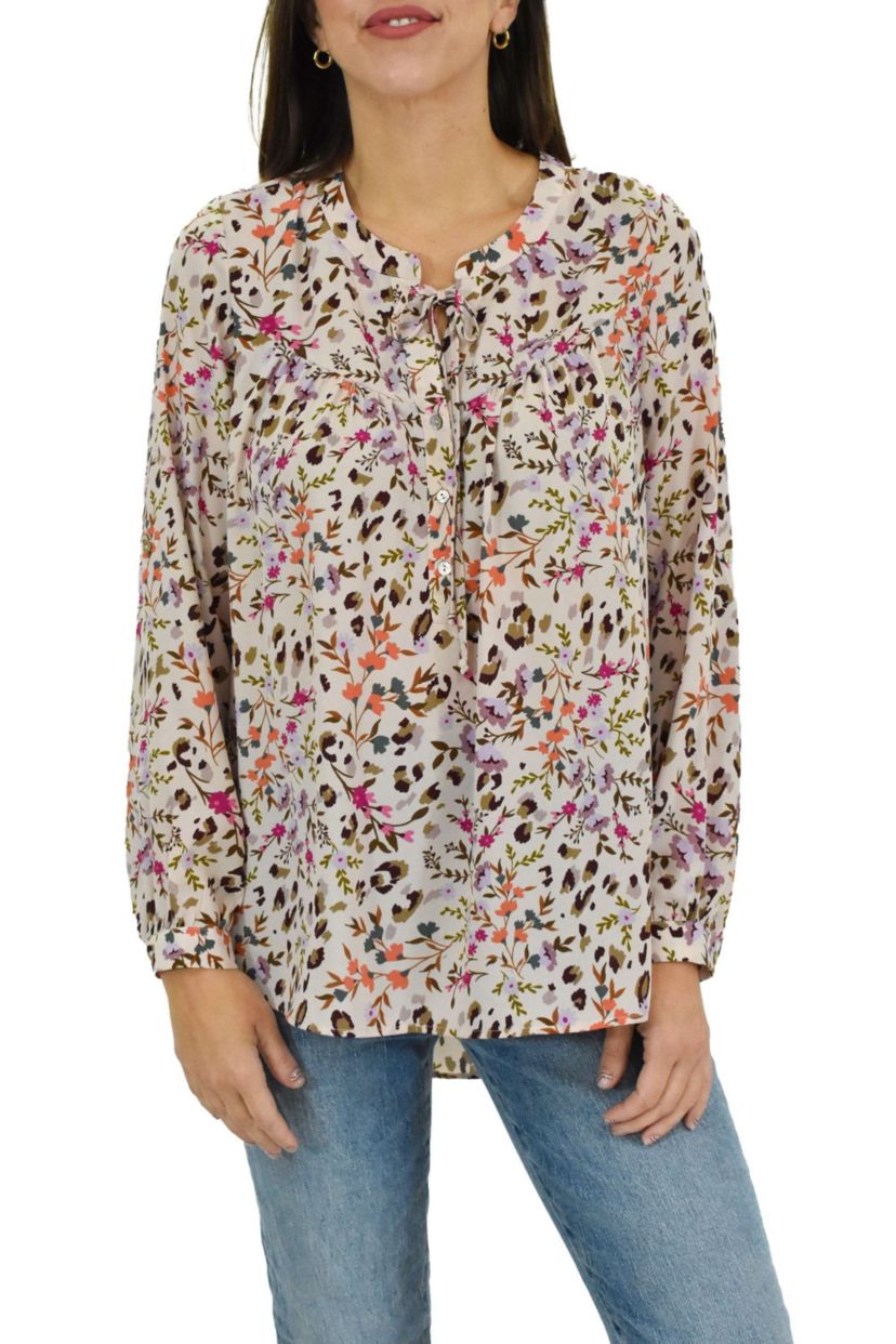 Kara Long Sleeve Tassel Woven Top