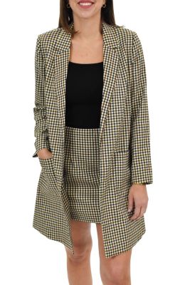 DR2 by Daniel Rainn Women's Plaid Notch Collar Jacket