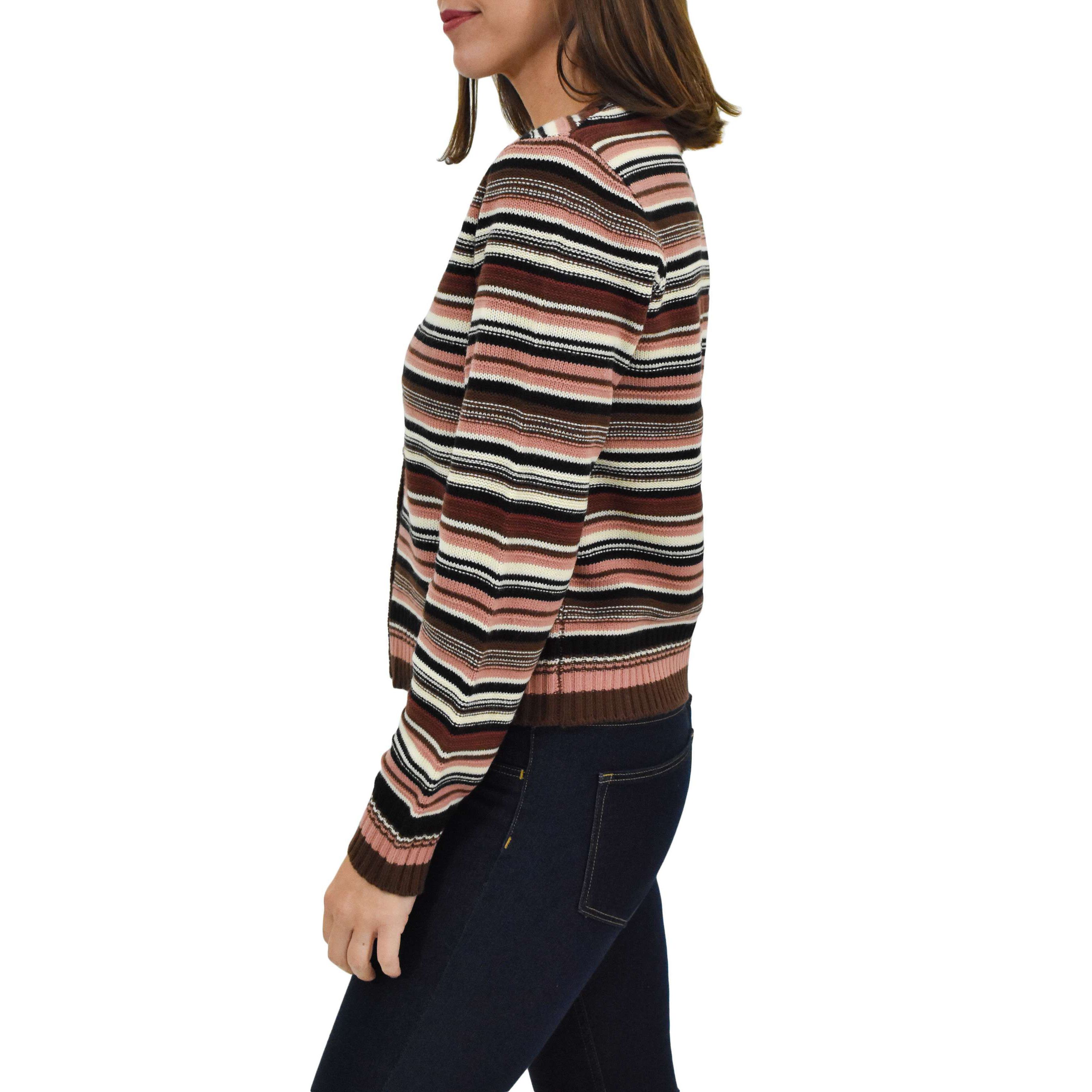 Long Sleeve Striped Cardigan