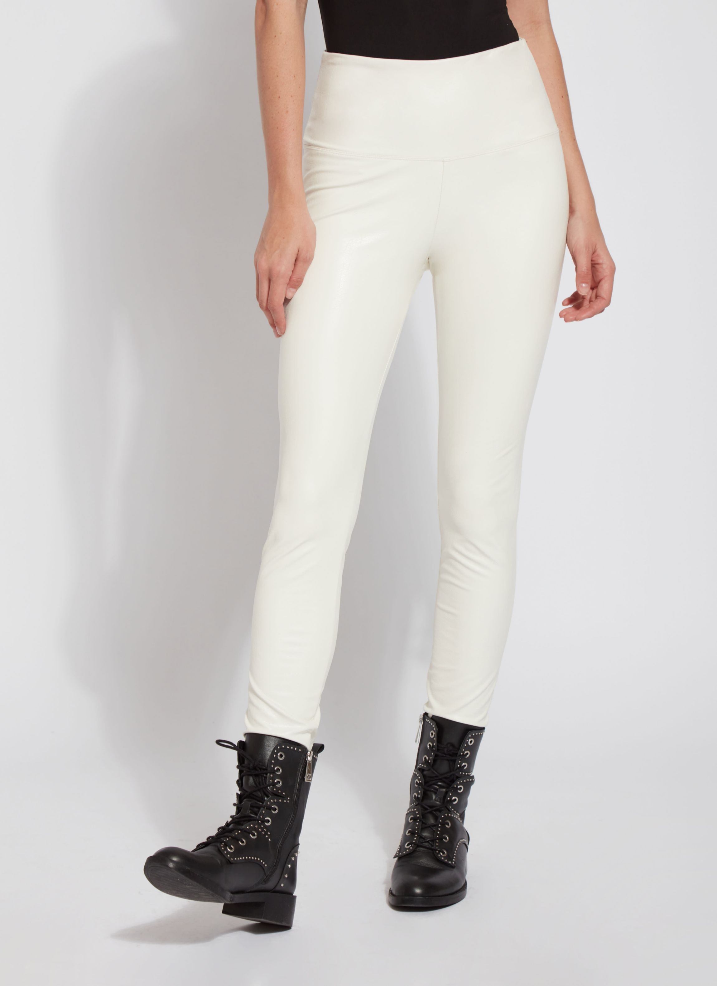 Textured Leather Legging