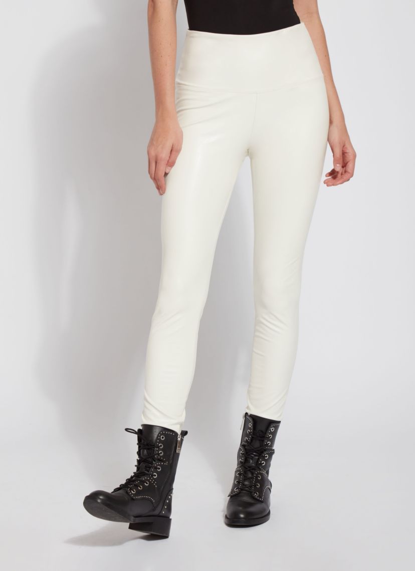 Textured Leather Legging