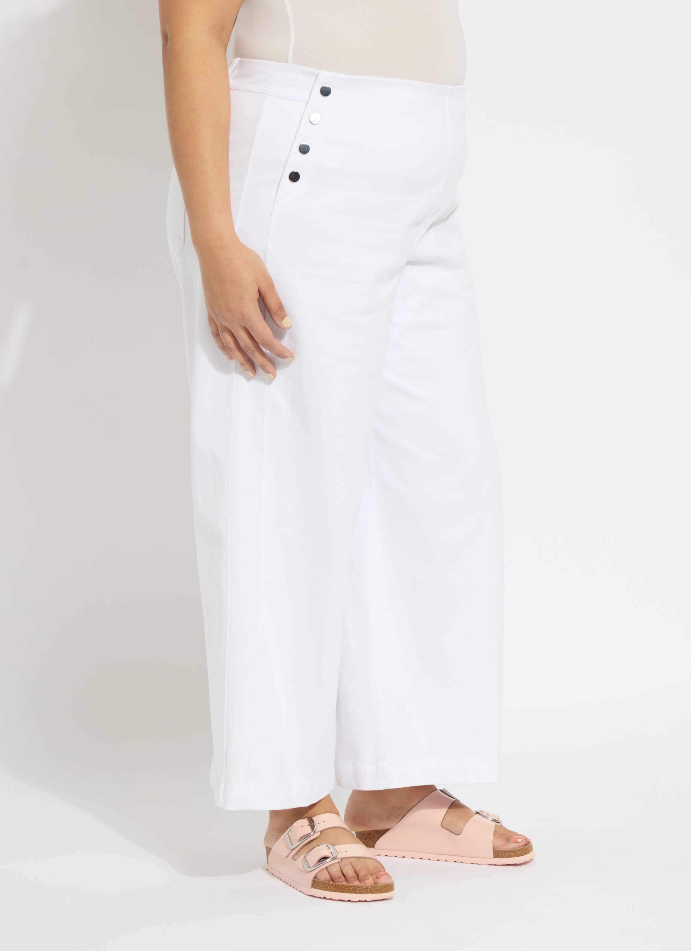 Mallory Sailor Hi Waist Wide Leg Denim Curvy