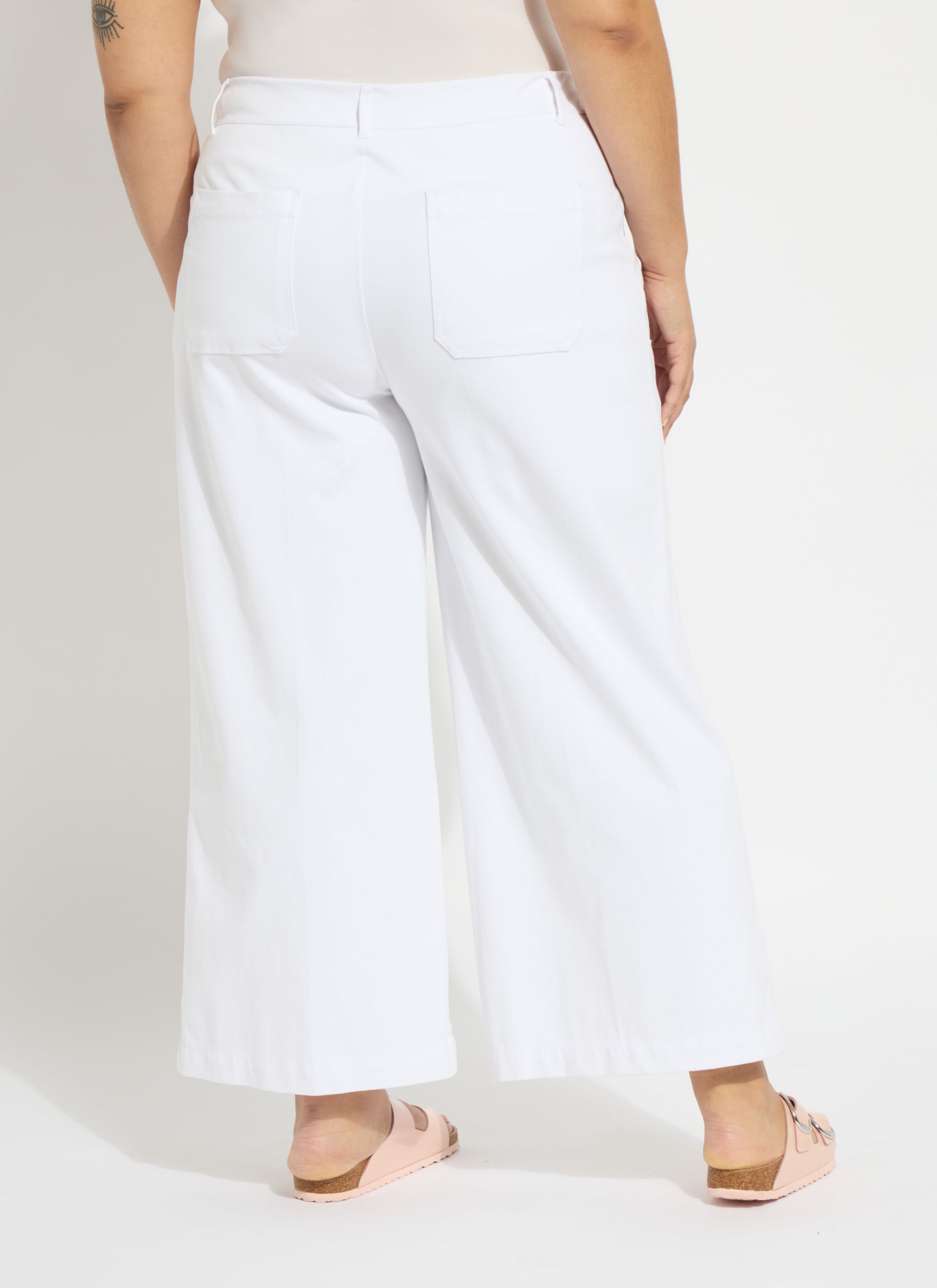 Mallory Sailor Hi Waist Wide Leg Denim Curvy