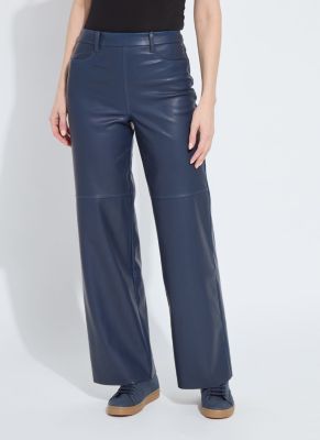 Lysse New York Women's Cortina Hi Waist Wide Leg Vegan Leather
