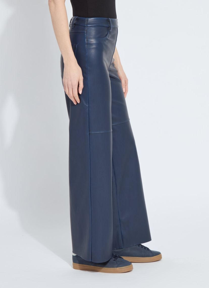 Cortina Hi Waist Wide Leg Vegan Leather