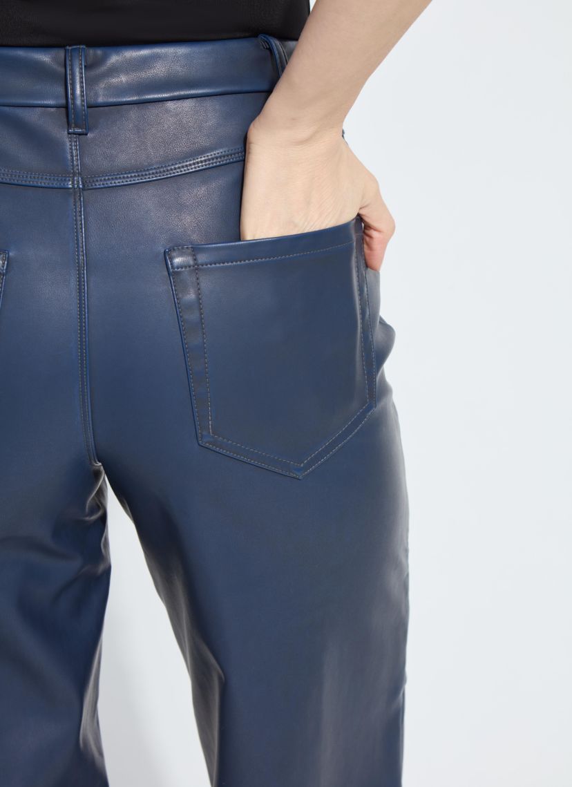 Cortina Hi Waist Wide Leg Vegan Leather