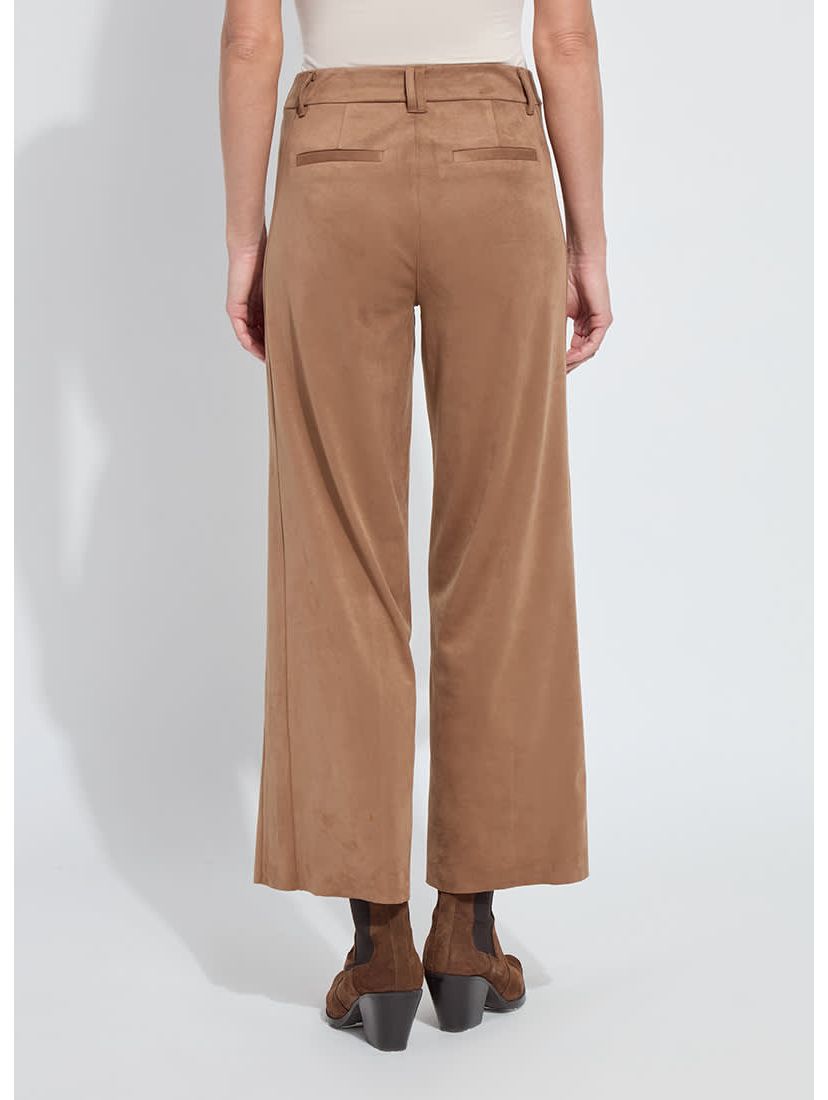 Vionette Vegan Suede Wide Leg Trouser