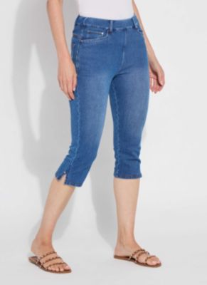 Lysse New York Women's Granada Front Pocket Capri Denim, Small