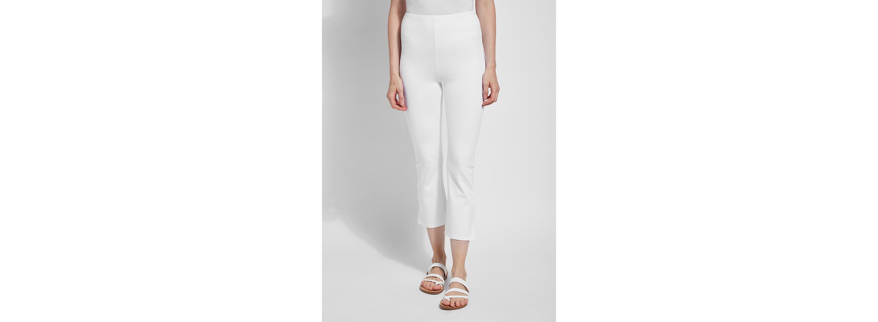 Lysse Elysse Kick Flare Pull On Stretch Trouser with Centre Seam Black