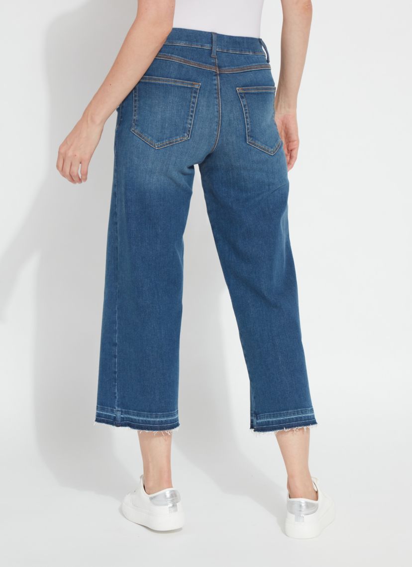 Premium Denim Frances Wide Leg Crop