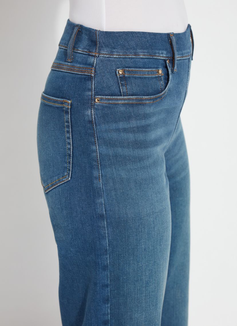 Premium Denim Frances Wide Leg Crop