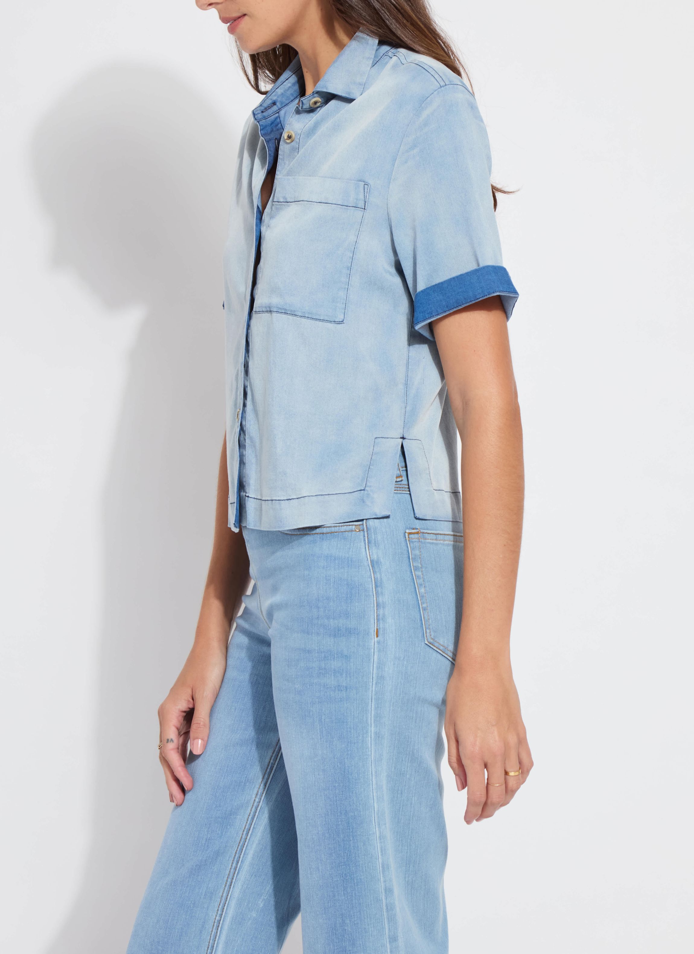 Bianca Chambray Short Sleeve