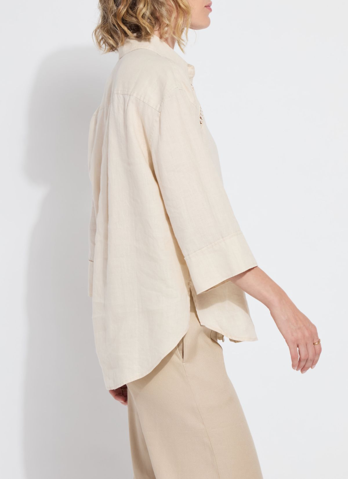 Plus Roxanne Embroidered Shirt