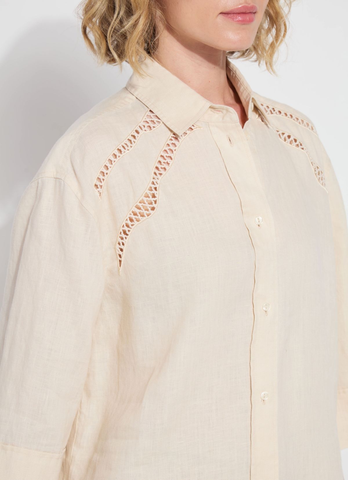 Plus Roxanne Embroidered Shirt