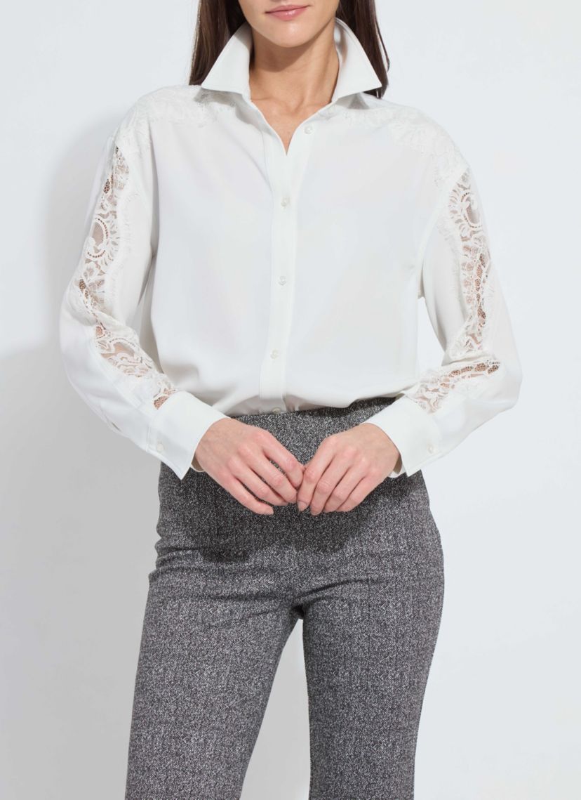 Natasha Lace Trim Shirt
