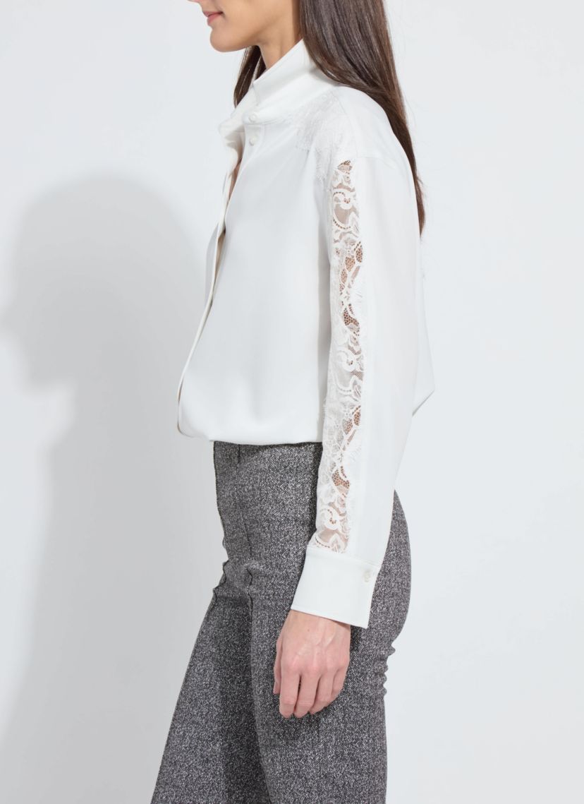 Natasha Lace Trim Shirt
