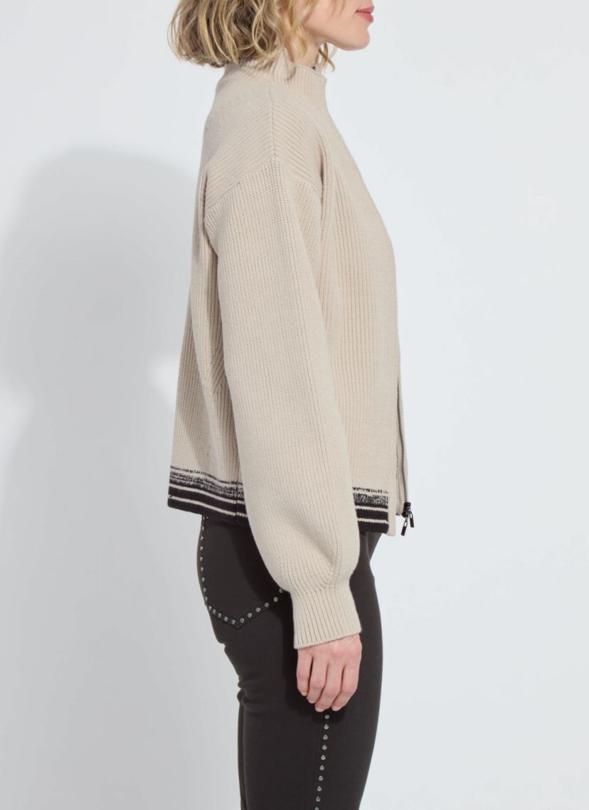 Blythe Zip Up Cozy Rib Sweater
