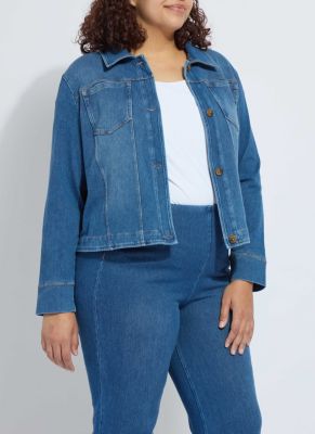 Lysse New York Women's Plus Classic Denim Jacket, 1X