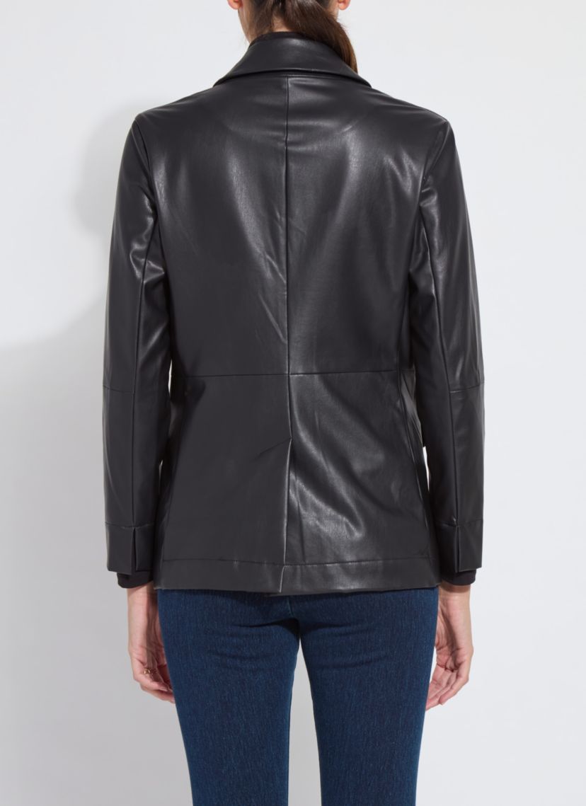 Versatile Vegan Leather Blazer