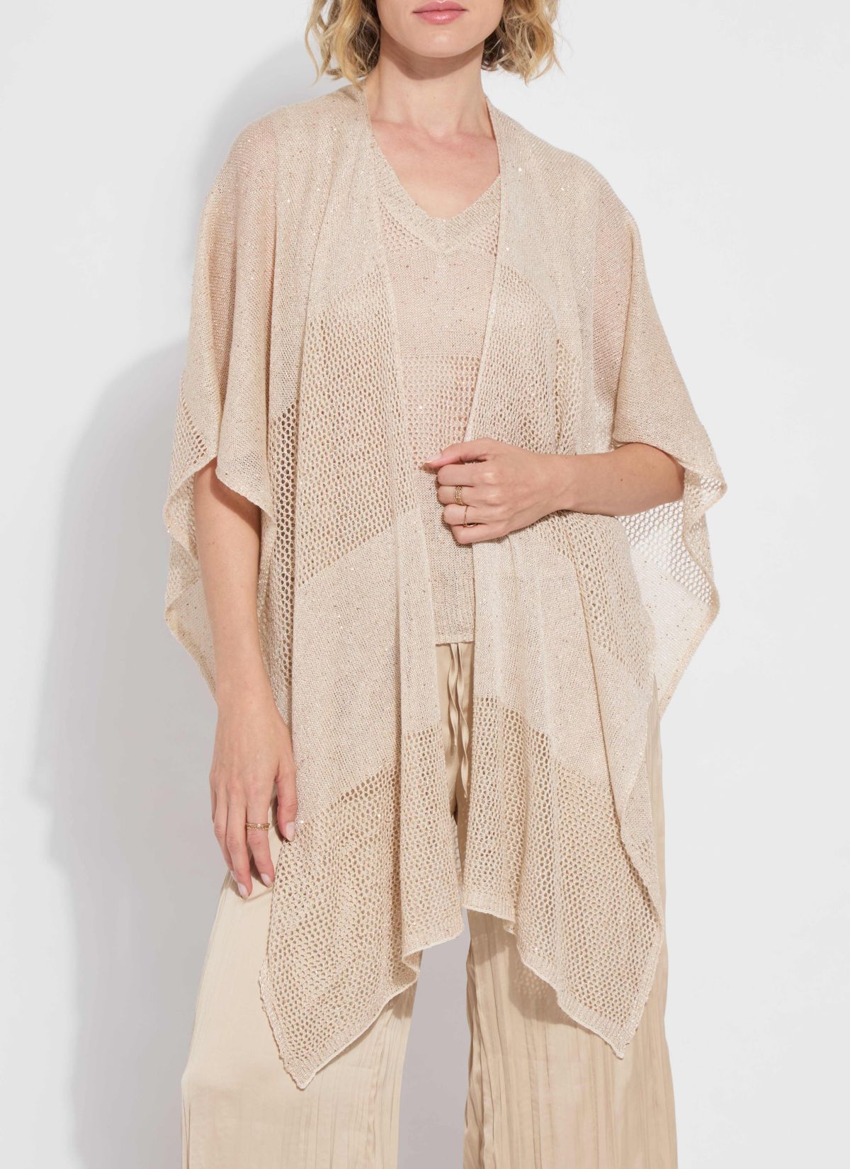 Riva Mesh Sequin Shrug
