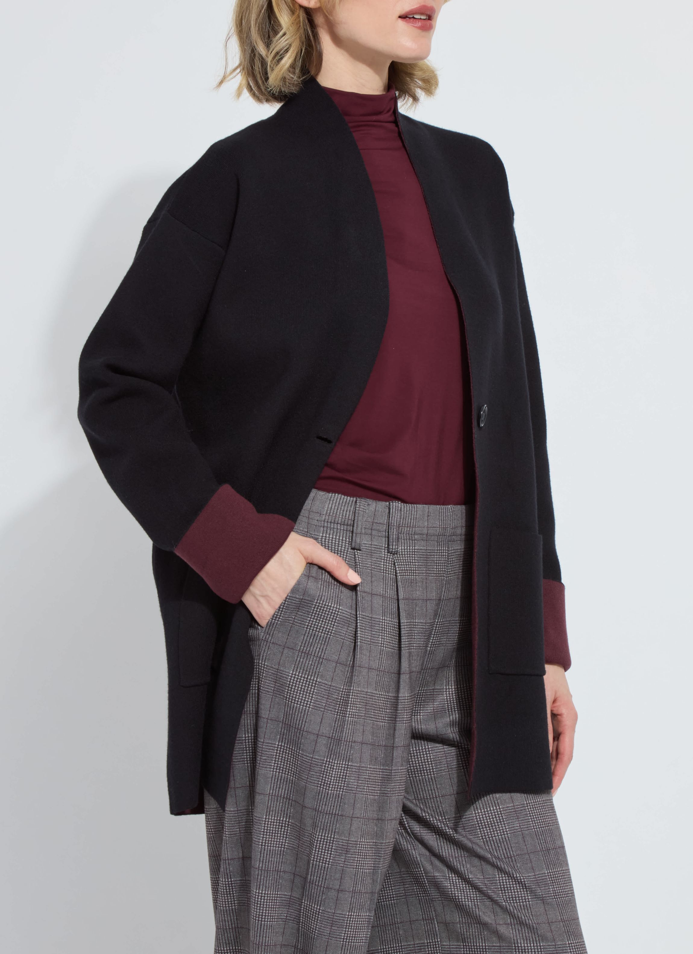 Nicolette Double Face Knit Cardigan