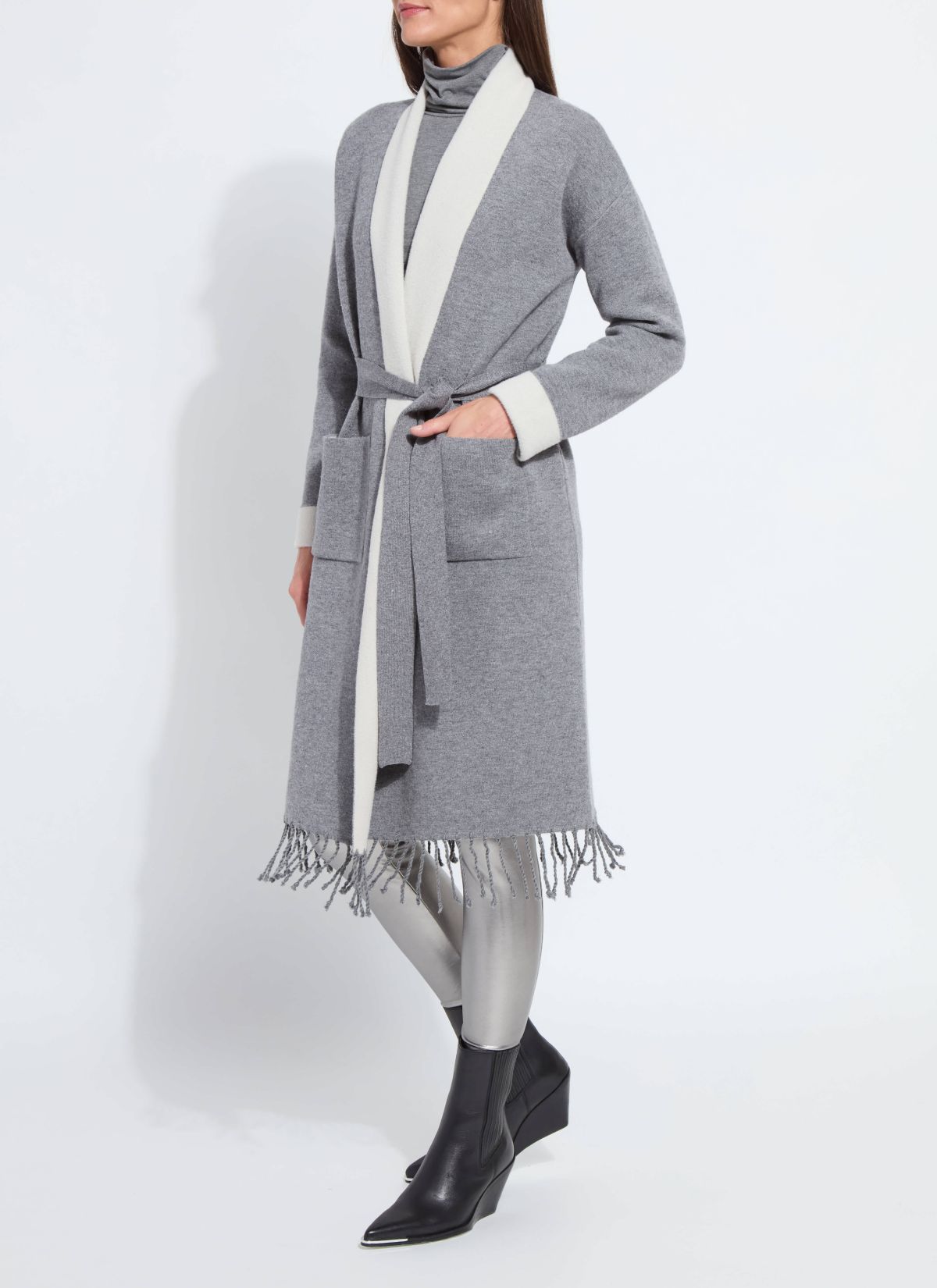 Juliette Fringed Sweater Coat