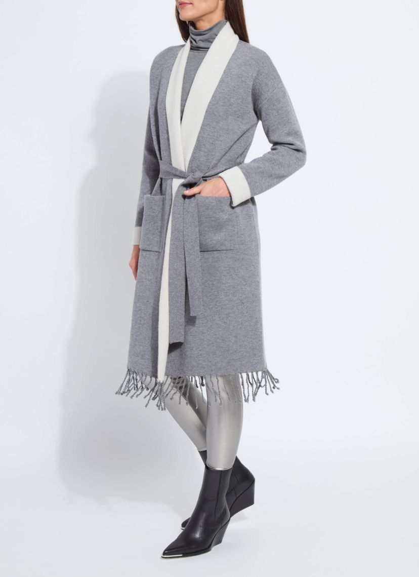 Juliette Fringed Sweater Coat
